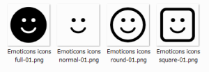 表情のパターン４種類